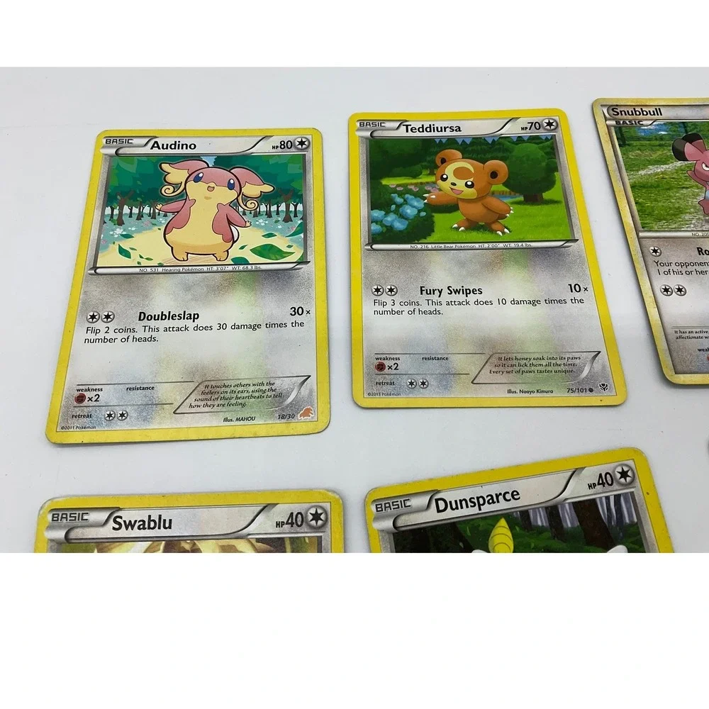 Pokemon Cards Lot of 6 Kids OS Multicolor Normal Type TCG Bundle Collectible